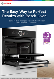 Bosch CSG656RB7 Built-in compact oven with steam function 60 x 45 cm Black, 16amp connection