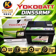 [KWANG AUTO PART]YOKOBATT CAR BATTERY /DIN55LMF/55D23LMF/ NX120-7MF/ DIN66LMF|BATTERY HILUX VIGO/ RE