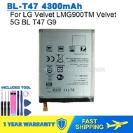 For LG Velvet LMG900TM Velvet 5G BL T47 G9 BL-T47 4300mAh Phone Battery