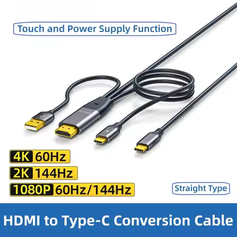 HDMI To Type C Cable with Power Supply 4k 60hz Hdmi To Usb C for Lg Ultrafine Nintendo Switch Ps4 Ps