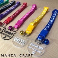Rantai Nama Kucing (Version2)(With Bell Neck Strap) Or Name Tag Cat Only