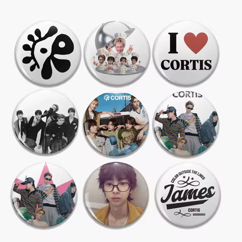 58mm K-pop CORTIS Pin Brooch JAMES JUHOON MARTIN SEONGHYEON KEONHO Brooch Badge for Backpack Clothes