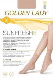 °☆就要襪☆°全新義大利品牌 GOLDEN LADY SUNFRESH 極致超薄透明短絲襪(8DEN)、兩雙入
