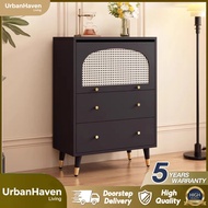 Kitchen Cabinet Shoe Cabinet Arched Rattan Shoe Cabinet Multifunctional Shoe Cabinet