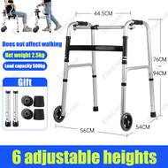 EliteCrest Heavy Duty Walker For Elderly Stainless Steel Foldable With Wheels Chair Seat For Adult S
