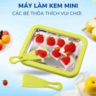 Mini Rolled Ice Cream Maker, Safe Non-Electric 304 Stainless Steel Ice Cream Tray for Children at Ho