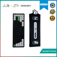 CERAKEY Nada65  Panda Ceramic Keycap Mechanical Keyboard Gasket Structure the third mock examination