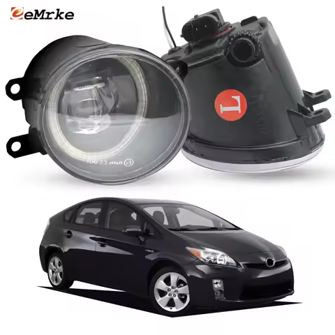 LED Fog Light PTF Lens for Toyota Prius ZVW30 XW30 III 2009 2010 2011 (Except for Prius V) Angel Eye