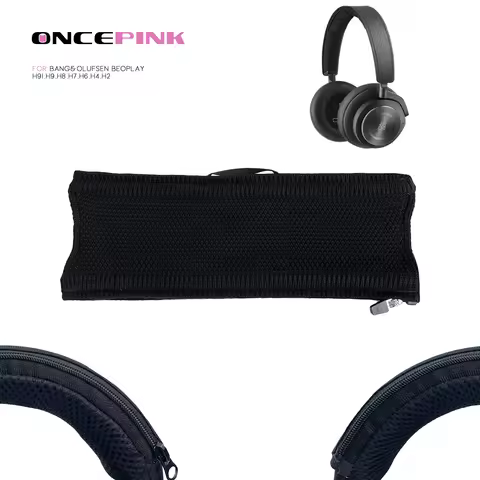 Universal Full Closure Headphone Headband Cover Zipper Cushion Protective for Bang&Olufsen Beoplay H