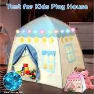 Kids Play Tent Castle Large Teepee Tent for Kids Princess Castle Play Tent Oxford Fabric Children Playhouse/with lights
