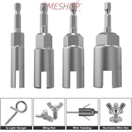 MESHOPMY Wing Nut Driver Slot, Steel H11/13/15/17/19 Butterfly Bolt Socket Sleeve, Practical H10/12/