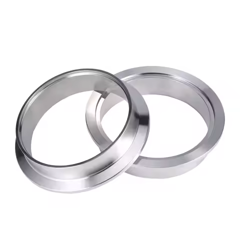 304 Stainless Steel 1.5~6 Inch 51 63 76 mm V flangeTurbo Exhaust Pipe Male Female flange