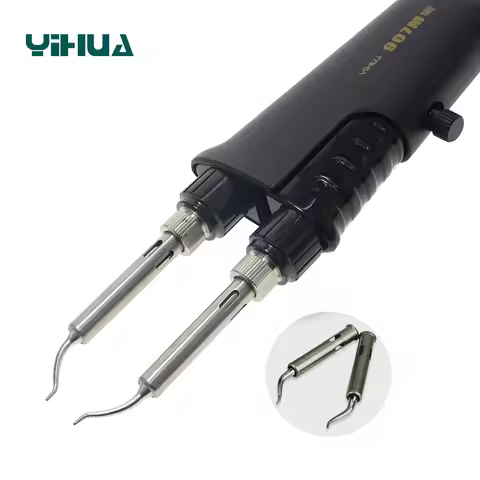 Yihua 907M SMD Soldering Iron Soldering Iron Tweezers for YIHUA938D 938BD+ Metal Heating Core Double