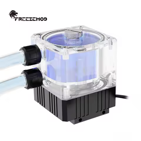 FREEZEMOD computer water cooler integrated water pump water tank total height 7CM with flow indicato