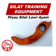 Pisau Latihan Silat Lawi Ayam KrambiT Kayu [Type A]