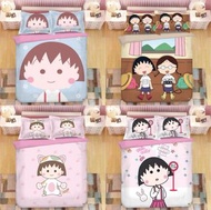 櫻桃小丸子 床單套裝 枕頭袋 被套 床上用品 花輪同學 床笠