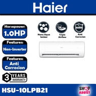HAIER NON-INVERTER SERIES Air Conditioner HSU-10LPB21 1.0HP Aircond