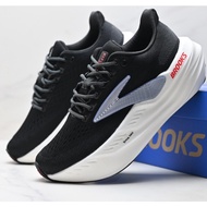 Brooks Glycerin Max Super Glycerin Thick-Soled Marathon Cushioning Running Shoes Black White Green 1