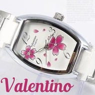 【含原盒】范倫鐵諾Valentino Coupeau原廠正品 陶瓷腕錶 櫻花手錶 女錶  ☆匠子工坊☆【T0025】白