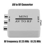 AV To RF Video Converter Mini HD Video Adapter Box Support 67.25/61.25MHz