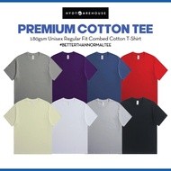 GILDAN x HYDT WAREHOUSE Premium Cotton 180gsm T-Shirt Unisex Adult Regular Fit Combed Cotton Tshirt 