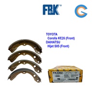 FBK Corolla KE26 KE35, DAIHATSU Hijet S85 Front (Depan) Brake Shoe TOYOTA FK2202