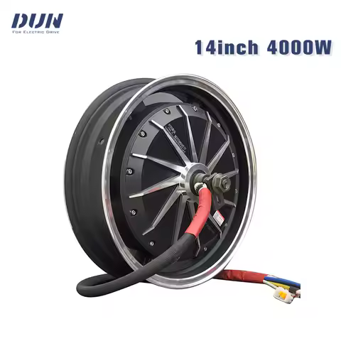 14inch 4000W YUMA Motor 72V 14*3.5inch In-Wheel Hub Motor YMMotor For Electric Motorcycle