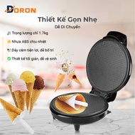 DORON 1000W waffle cone maker with precise temperature control, delicious cakes