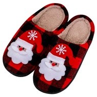 Winter Christmas Slippers Christmas Fur Slippers Soft Warm Plush Pillow Slippers Bedroom Men Women W