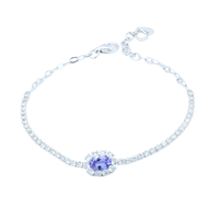 TAKA Jewellery Spectra Tanzanite Diamond Bracelet 18KW