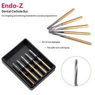 5Pcs Dental Endo-Z Carbide Burs EndodonticTungsten Bone Cutters Drill Bit FG 1.6mm for High Speed Ha
