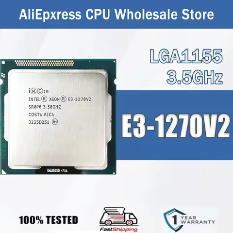 Intel Xeon E3-1270V2 3.5GHz Quad-Core 69W E3 1270 V2 Computer CPU Processor Server E3 1270V2 Package