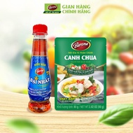 Combo 1 bottle of Dai Nhat Fish Sauce 200ml - 12 protein levels and 1 pack of Sour Soup Seasoning Sa