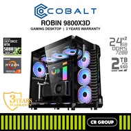 COBALT ROBIN 9800X3D - Ryzen 7 9800X3D - ZOTAC GAMING RTX 5080 SOLID CORE OC 16GB - 48GB RAM - 2TB S