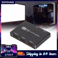 soyoung Yctze 8K 30Hz 4K 144Hz 1x3 DisplayPort Splitter Triple MST SST Hub for Home Theater School H