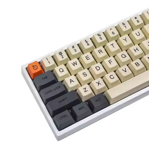 YMDK 61 64 68 ANSI Dye Sub Carbon Customize Keyset OEM Profile Thick PBT Keycap For MX Mechanical Ke