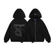 Áo khoác hoodie zip nam nữ nỉ 2 lớp boxy Local Brand Chính Hãng City Cycle Áo Khoác Hoodie zip Blur