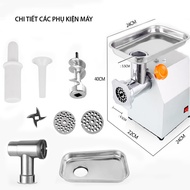 Máy xay thịt đùn thịt cá công nghiệp inox 850W năng suất 150kg/h