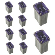 10PCS PEC 15A 32V Micro Cartridge Fuses 15Amp 32Vdc Low-Profile MCASE Fuses Waterproof Fuse Box For 
