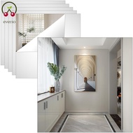 6Pcs Wall Mirror Tiles 12x12inch 1mm Thick Self Adhesive Acrylic Mirror Tiles Safe Unbreakable Acrylic Wall Mirrors Stickers for Bedroom SHOPTKC4437
