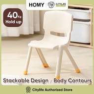 Citylife Stackable Chairs Children's Stool Chair with Backrest Super Strong Load-bearing Capacity