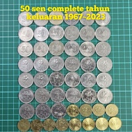 (B47)duit syiling 50 sen lama duit syiling lama wang lama barang antik barang lama kertas lama duit 
