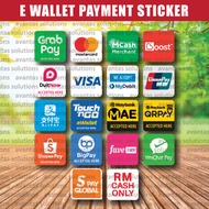 Sticker ewallet, E-wallet Sticker, E-wallet Door Stickers, Malaysia E-wallets Mirror Stickers, E wal