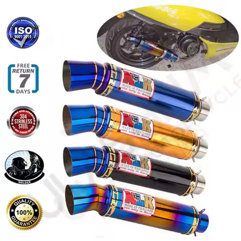 Universal Motorcycle Exhaust Muffler Escape For S1000xr Cbr125 R3 Xsr900 Bws125 Cbr650f Cb500f G310g