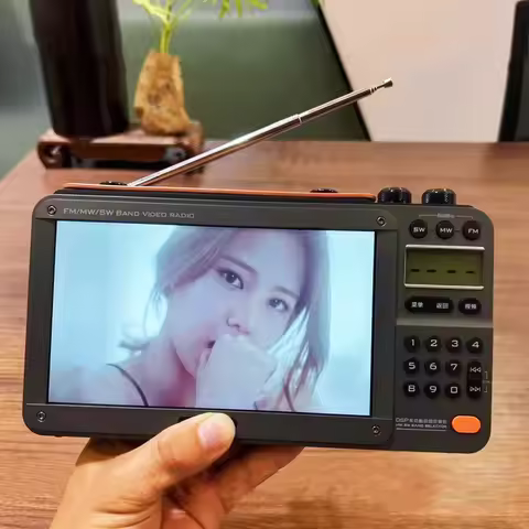 Sansui F51/F50 High-definition Screen Portable Speakers Multifunctional BT Retro Digital FM Radio MP