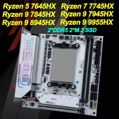 AMD Ryzen 7 7745HX Ryzen 9 7845HX/7945HX/8945HX/9955HX Gaming Motherboard R5 7645HX 2*DDR5 2*M.2 SSD