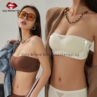 【Japan SUJI 15.0】Anti-allergy no shoulder straps non-skid bra, jelly support no trace no-ring underwear, one-piece anti-skid bra small bra gathered