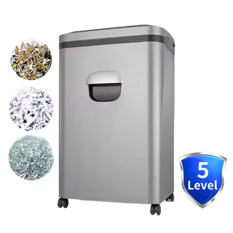 Automatic Shredder 80 Sheets Classified As P5 21L Large Capacity Cutting Shredder 2*10mm Paper Shred