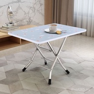 Household Simple Eating Simple 4 Standing Side Table Folding Portable Person Stall Small Table Small