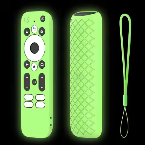 Protective Case Remote Control Case Silicone Shockproof TV Stick Cover Plain Color for Onn. Android 